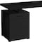 Homeroots 47" Black Wood and Metal Sled Computer Desk 490003 - alternate 4