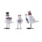 Homeroots Set of Three Red White And Blue Polyresin Americana Bird Figurines, 3PK 633771 - alternate 1