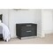 Homeroots 21" Gray Two Drawers Nightstand 370742 - alternate 4