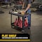 Rubbermaid Commercial Utility Cart with Deep Lipped & Flush Plastic Shelves, Plastic, 500 lb Load Capacity, 2 Shelves FG452500BLA - alternate 5