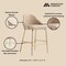 Manhattan Comfort Gracie Counter Stool  in Tan and Gold - Set of 2 2-CS019-GTN - alternate 6