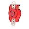 Leviton Locking Receptacle, 20 A, 250V AC, Red 2320-R - alternate 3
