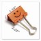 Officemate Smiling Face Binder Clips, Medium, Assorted Colors, 36PK 31095 - alternate 7