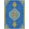 Homeroots 9' X 12' Denim Blue Red And Green Oriental Washable Indoor Outdoor Area Rug 598404 - alternate 5