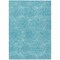 Homeroots 5' X 8' Aqua And Ivory Geometric Washable Indoor Outdoor Area Rug 614048 - alternate 1