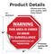 Signmission Warning This Area Is Under 24 Hour, 4 inch X 4 inch, Vinyl Decal, 2PK OC-D-2PACK-4-2 - alternate 3