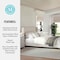 Martha Stewart Kay Queen Upholstered Platform Bed w/Channel Stitched Wingback Headboard/Cushioned Siderails, Beige TW-3WDB03B-Q-BG-MS - alternate 5