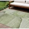 Homeroots 10' X 14' Artichoke Green And Gray Floral Washable Indoor Outdoor Area Rug 582235 - alternate 1