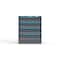 Strong Hold 4 drawer cabinet - (2x 6ft, 2x 7ft) - Blue accents - E-Lock w/ Tracking S3036-PPTAS-0401FS - alternate 1