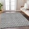 Homeroots 3' X 5' Gray And Ivory Geometric Washable Indoor Outdoor Area Rug 596105 - alternate 5