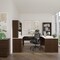 Bestar U Shaped Desk U-Shaped Desk, Lat.File/Bkcs, Drk/Wht Choc, 93.6" D X 65.9" H, 65" W X Melamine 52850-31 - alternate 5