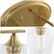 Jonathan Y Jayne 15.75" 2-Light Iron/Glass Cottage Rustic LED Vanity Light, Brass Gold JYL7546B - alternate 4