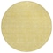Homeroots 8' Yellow Gold And Ivory Round Floral Washable Indoor Outdoor Area Rug 582352 - alternate 4