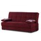 Homeroots 75" Burgundy Chenille Convertible Futon Sleeper Sofa And Toss Pillows With Storage 607204 - alternate 6