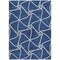 Homeroots 8' X 10' Blue And Ivory Geometric Washable Indoor Outdoor Area Rug 612866 - alternate 4