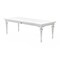 Homeroots 94" White Solid Wood Dining Table 397668 - alternate 4