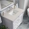 James Martin Vanities Brittany 36" Single Vanity in Bright White, w/ 3 CM Siberian Silestone Top 655-V36-BW-3SFR - alternate 4