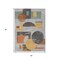 Homeroots 3' X 5' Gray Gold And Orange Geometric Washable Indoor Outdoor Area Rug 618022 - alternate 5