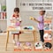 Vevor Kids Sensory Table Indoor Wooden Play Sand Water Table with 3 Storage Bins JRG-SKU2S - alternate 3