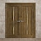 Sartodoors Interior Solid French Double Doors 72 x 96 inches, Ego 5014 Marble Oak, Wood Interior Solid Panel EGO5014DD-DMR-7296 - alternate 2