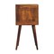 Homeroots 24" Brown Solid Wood Two Drawer Nightstand 701737 - alternate 6