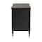 Baxton Studio Tamra Black Wood Chest with Drawers 264-14388-ZORO - alternate 4