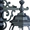 Homeroots Matte Black Hanging Glass Globe Wall Light 398580 - alternate 2
