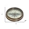 Homeroots Brass Makers To The Queen Compass With Leather Case 364302 - alternate 5