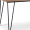 Homeroots 66" Natural and Black Solid Wood and Iron Dining Table 640716 - alternate 4