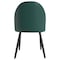 Leisuremod Paradiso Collection Modern Dining Seat in Green, with Light Grey Fabric Seat PC50GLGR - alternate 4