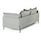 Homeroots 87" Dark Gray Polyester Blend Sofa With Silver Legs 480928 - alternate 4