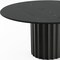 Homeroots 60" Black Solid Wood Pedestal Base Round Top Dining Table 721045 - alternate 3