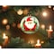Homeroots Festive Glitter Santa Hand Painted Mouth Blown Glass Ornament 477463 - alternate 2