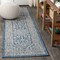 Jonathan Y Sinjuri Medallion Textured Weave Navy/Gray 2 ft. x 8 ft. Indoor/Outdoor Runner Rug SMB101B-28 - alternate 1