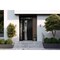 Vdomdoors Aluminum Door Cynex 6116 Black Entry Steel Metal Modern Painted W36+16xH80+14 Right Inswing CYNEX6116EXD-BLK-W36+16xH80+14-RH-I - alternate 3