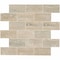 Ackland Linden Sienna 2 in. x 4 in. Polished Porcelain Mosaic Floor and Wall Tile (Mesh-Mounted), 8PK AKN-P-LISI2X4SWP-CA - alternate 2