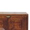 Homeroots 24" Chestnut Solid Wood Square Carved Geometric Two Drawer Nightstand 651598 - alternate 8