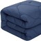 Homeroots Navy Blue Twin Polyester 180 Thread Count Washable Down Comforter Set 528987 - alternate 7