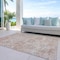 Homeroots 3' X 5' Coral And Gray Damask Washable Indoor Outdoor Area Rug 603755 - alternate 5