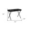 Homeroots 42" Black and White and Black Computer Desk With Two Drawers 489879 - alternate 4