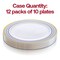 Smarty Had A Party 7.5" White with Blue and Gold Chord Rim Plastic Appetizer/Salad Plates (120 Plates), 120PK 627-CASE - alternate 6