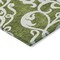 Homeroots 5' X 8' Green And Ivory Damask Washable Indoor Outdoor Area Rug 614426 - alternate 6