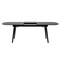 Homeroots 71" Black Rectangular Manufactured Wood Butterfly Leaf Dining Table 486019 - alternate 4