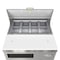 Koolmore 27 in. Commercial 1 Door Refrigerated Sandwich Prep Table, 8 Pan Capacity and 8  Cu. Ft. of Storage KM-PTR27-1D - alternate 5