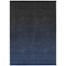 Homeroots 5' X 8' Navy Blue And Charcoal Abstract Washable Indoor Outdoor Area Rug 588955 - alternate 5