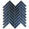 Apollo Tile Mirari 12x12 in. Blue, Gray Glossy Glass Herringbone Mosaic Wall Tile (4.59 sq ft/case) 5PK APLMNC8812MAA - alternate 1