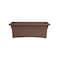 Bloem 57326-CH Deck Box Planter, 26-1/2 in W, Rectangular, Veranda Design, Plastic, Chocolate 57326CH - alternate 1