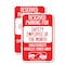 Signmission Reserved Parking for Safety Employee of the Month Unaut, 12'' X 18'', Heavy Gauge Aluminum, 2PK A-1218-2PACK-23077 - alternate 1