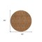 Homeroots 8' Copper Beige And Taupe Round Floral Washable Indoor Outdoor Area Rug 582268 - alternate 4