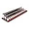 Tekton 3/8 In. Dr. Shallow, Semi-Deep, and Deep 12pt Socket Set w/Rails and Trays, 57-Piece (6 - 24 mm) SHD91126 - alternate 1